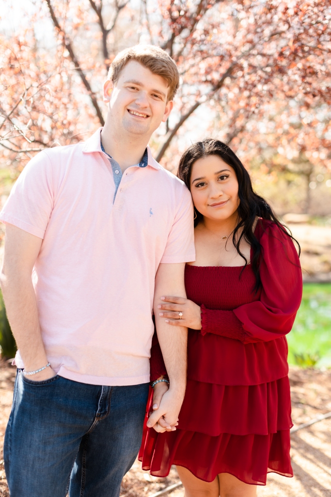 Spring Engagement Photo Shoot at the Myriad Gardens in Oklahoma City. 
